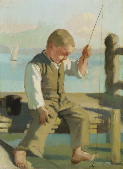 The Little Fisherman by Ferdinand Hodler